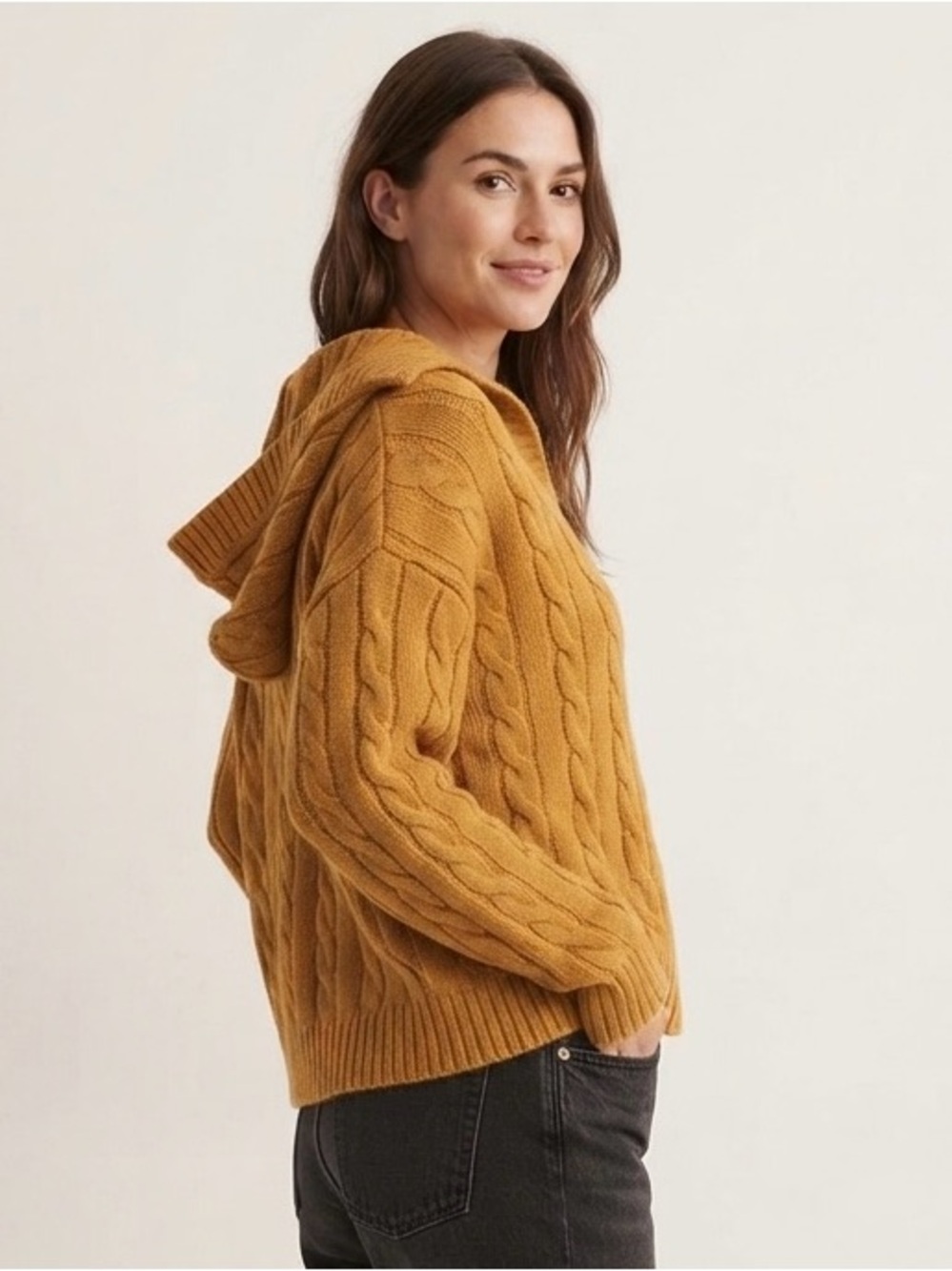 Sonoma Goods For Life Cable Knit Hoodie Size S